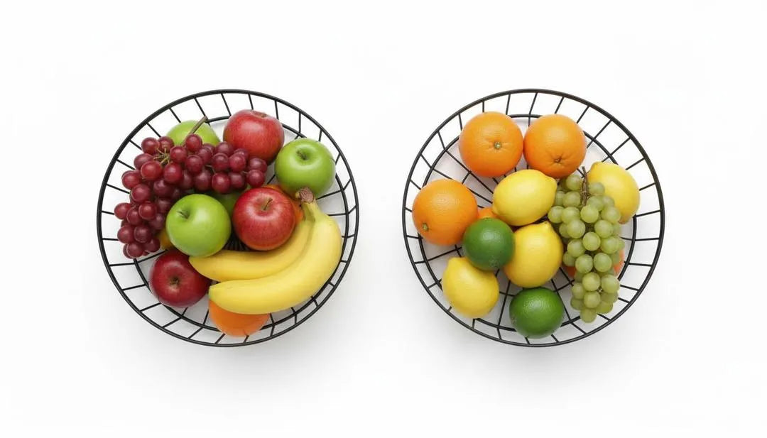 2-Tier Stainless Steel Fruit Organizer – Kitchen Storage Basket