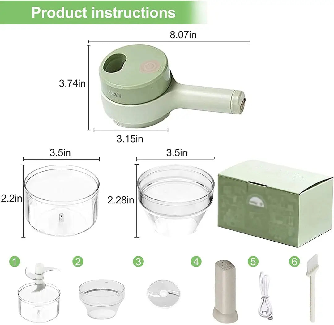 4-in-1 Electric Vegetable Cutter
