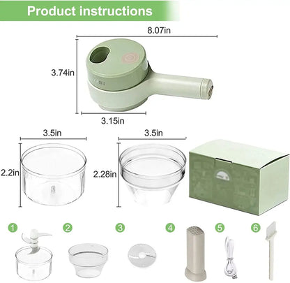 4-in-1 Electric Vegetable Cutter